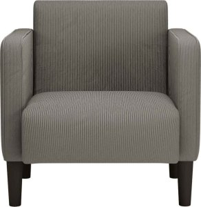 vidaXL Sofa Fotel z Podłokietnikami Jasnoszary 54 cm Tkanina Kordowa 3