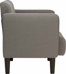 vidaXL Sofa Fotel z Podłokietnikami Jasnoszary 54 cm Tkanina Kordowa 4