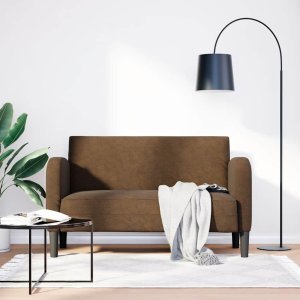 vidaXL Sofa dwuosobowa brązowa 110 cm sztuczna skóra 1