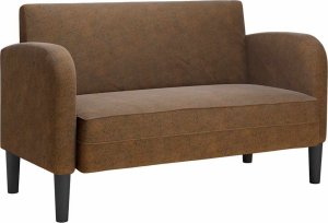 vidaXL Sofa dwuosobowa brązowa 110 cm sztuczna skóra 2