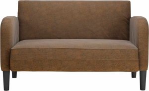 vidaXL Sofa dwuosobowa brązowa 110 cm sztuczna skóra 3