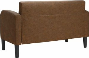 vidaXL Sofa dwuosobowa brązowa 110 cm sztuczna skóra 5