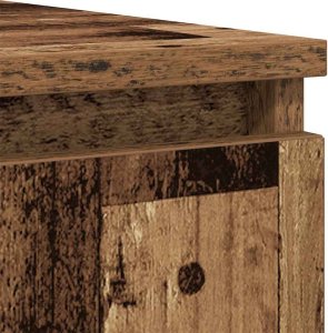 vidaXL Komoda z szufladami Stare drewno 100,5x35x76 cm 10