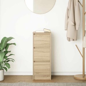 vidaXL Komoda Sonoma Oak 29,5x34x76 cm Drewno klejone 3