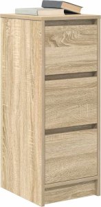 vidaXL Komoda Sonoma Oak 29,5x34x76 cm Drewno klejone 4