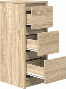 vidaXL Komoda Sonoma Oak 29,5x34x76 cm Drewno klejone 5