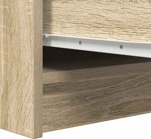 vidaXL Komoda Sonoma Oak 29,5x34x76 cm Drewno klejone 9