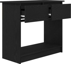 vidaXL Konsola z szufladami Czarny 85,5x38,5x74,5 cm 5
