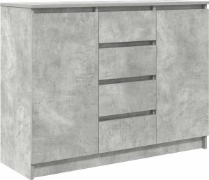 vidaXL Komoda z szufladami Betonowy Szary 100,5x35x76cm Drewno klejone 2