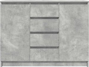 vidaXL Komoda z szufladami Betonowy Szary 100,5x35x76cm Drewno klejone 6