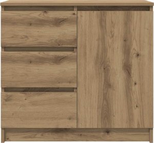 vidaXL Komoda z szufladą Artisan Oak 71x35x65 cm Drewno klejone 6