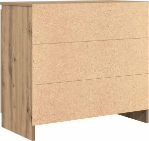 vidaXL Komoda z szufladą Artisan Oak 71x35x65 cm Drewno klejone 8