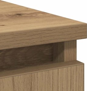 vidaXL Komoda z szufladą Artisan Oak 71x35x65 cm Drewno klejone 10