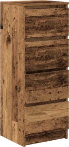 vidaXL Komoda Stare drewno 37,5x35x99 cm Drewno klejone 2
