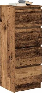 vidaXL Komoda Stare drewno 37,5x35x99 cm Drewno klejone 4