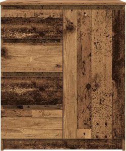 vidaXL Komoda z szufladami Stare drewno 71x35x84 cm Drewno klejone 6