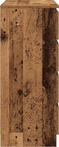 vidaXL Komoda z szufladami Stare drewno 71x35x84 cm Drewno klejone 7