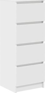 vidaXL Komoda Biała 37,5x35x99 cm Drewno klejone 2