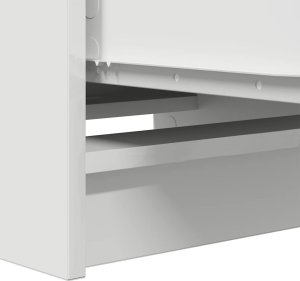 vidaXL Komoda Biała 37,5x35x99 cm Drewno klejone 10
