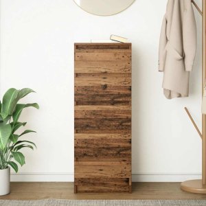 vidaXL Komoda z szufladami Stare drewno 37,5x35x99 cm Drewno klejone 3