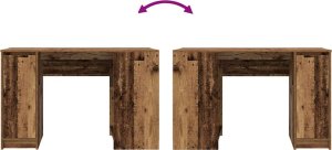 Biurko vidaXL Brązowe 120 cm x 42 cm 9