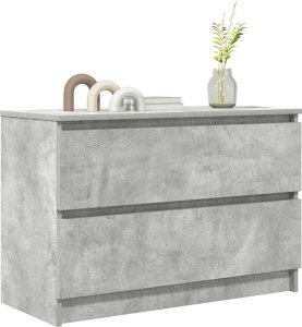 vidaXL Szafka RTV Betonowa Szara 80x35x54 cm Drewno klejone 4