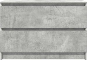 vidaXL Szafka RTV Betonowa Szara 80x35x54 cm Drewno klejone 6
