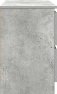 vidaXL Szafka RTV Betonowa Szara 80x35x54 cm Drewno klejone 7