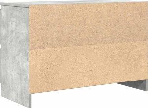 vidaXL Szafka RTV Betonowa Szara 80x35x54 cm Drewno klejone 8