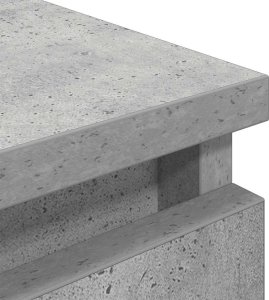vidaXL Szafka RTV Betonowa Szara 80x35x54 cm Drewno klejone 9
