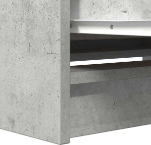 vidaXL Szafka RTV Betonowa Szara 80x35x54 cm Drewno klejone 10