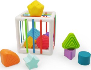 Elastyczna Kostka Sensoryczna Antystresowa Sorter Gumki Klocki Dla Dzieci 7