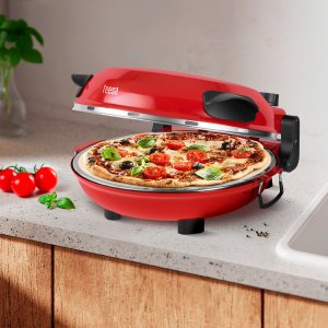 Piec do pizzy TEESA SUPREME + , 1200 W, 32 cm , okienko , wyjmowany kamień, sterowanie dwiema grzałkami 7