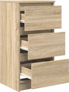 vidaXL Komoda Sonoma Oak 37,5x35x76 cm Drewno klejone 5