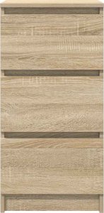 vidaXL Komoda Sonoma Oak 37,5x35x76 cm Drewno klejone 6