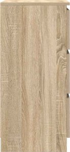 vidaXL Komoda Sonoma Oak 37,5x35x76 cm Drewno klejone 7
