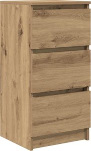 vidaXL Komoda Artisan Dąb 37,5x35x76 cm Drewno klejone 2