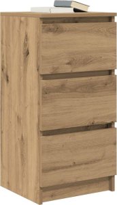 vidaXL Komoda Artisan Dąb 37,5x35x76 cm Drewno klejone 4