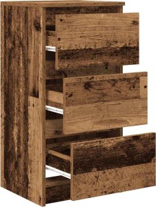 vidaXL Komoda Stare drewno 37,5x35x76 cm Drewno klejone 5