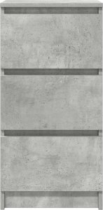 vidaXL Komoda Betonowa Szara 37,5x35x76 cm Drewno klejone 6
