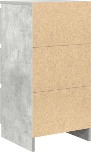 vidaXL Komoda Betonowa Szara 37,5x35x76 cm Drewno klejone 8