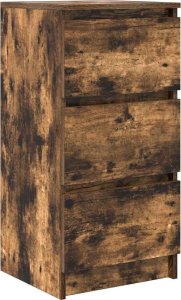 vidaXL Komoda Dąb wędzony 37,5x35x76 cm Drewno klejone 2