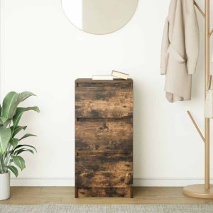 vidaXL Komoda Dąb wędzony 37,5x35x76 cm Drewno klejone 3