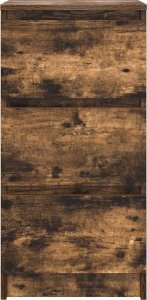 vidaXL Komoda Dąb wędzony 37,5x35x76 cm Drewno klejone 6