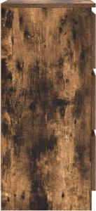 vidaXL Komoda Dąb wędzony 37,5x35x76 cm Drewno klejone 7