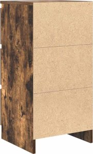 vidaXL Komoda Dąb wędzony 37,5x35x76 cm Drewno klejone 8