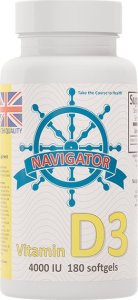 NAVIGATOR Witamina D3 4000 IU 180 kapsułek 1