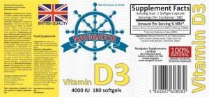 Navigator NAVIGATOR Witamina D3 4000 IU 180 kapsułek 4
