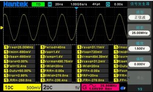 Hantek DSO2D15 oscyloskop cyfrowy 2CH 150MHz 6