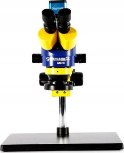 Mikroskop Stereo Triocular Mechanic MC75T B3 Minionek + Oświetlacz LED 12